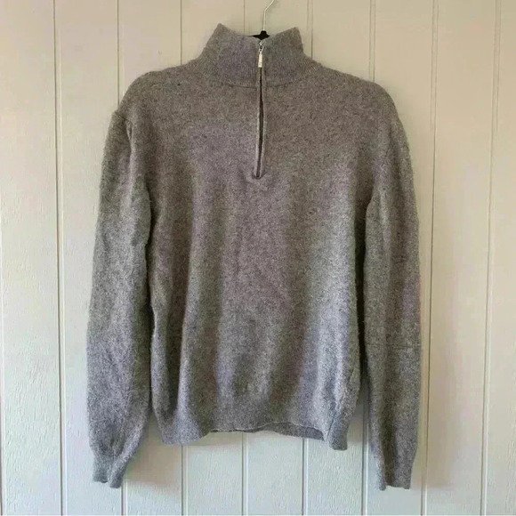 Bartolini Women’s Wool Cashmere Blend Half Zip Sweater Large - Picture 1 of 8